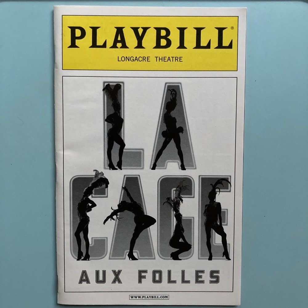 New La Cage aux Folles Playbill Kelsey Grammer Douglas Hodge Allyce Beasley 2010